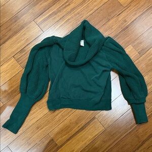 Dolan Deep Green Cowl Neck Sweater